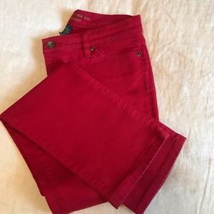 Lauren Jeans Premium.  Red jeans.  4P